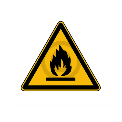 Advertencia de sustancias inflamables / ¡Advertencia de peligro de incendio!